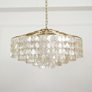 Capiz Modern Metal Chandelier