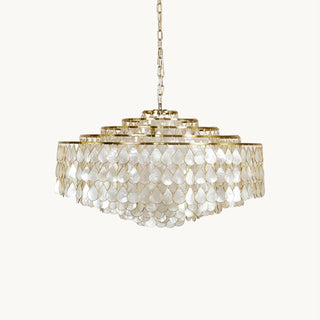 Capiz Modern Metal Chandelier