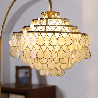 Capiz Modern Metal Floor Lamp