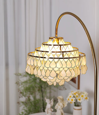 Capiz Modern Metal Floor Lamp