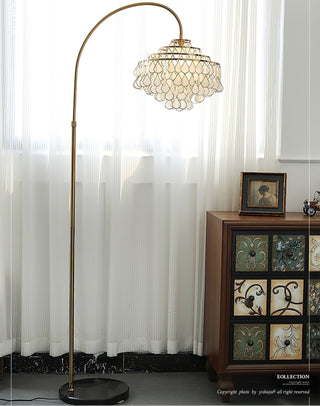 Capiz Modern Metal Floor Lamp