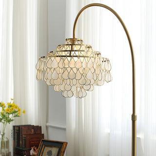 Capiz Modern Metal Floor Lamp