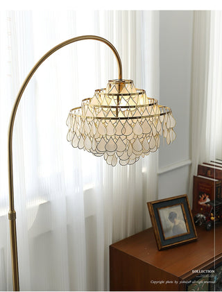 Capiz Modern Metal Floor Lamp