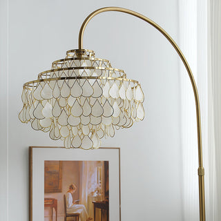 Capiz Modern Metal Floor Lamp