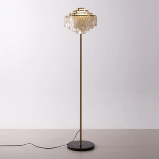 Capiz Modern Metal Floor Lamp