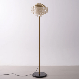Capiz Modern Metal Floor Lamp