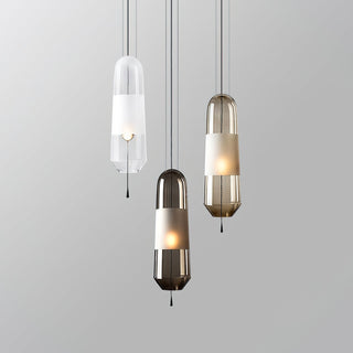 Vaelis Modern Glass Metal Pendant Light
