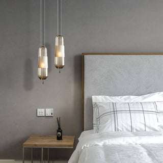 Vaelis Modern Glass Metal Pendant Light