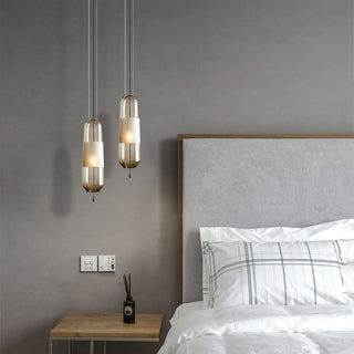 Vaelis Modern Glass Metal Pendant Light