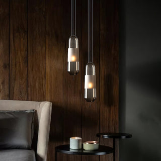Vaelis Modern Glass Metal Pendant Light