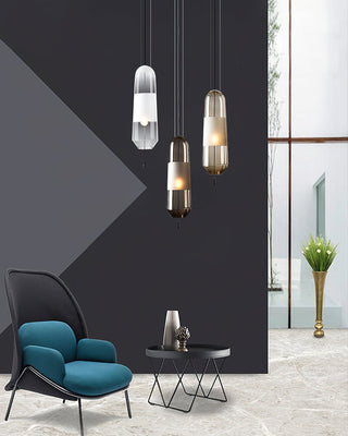 Vaelis Modern Glass Metal Pendant Light