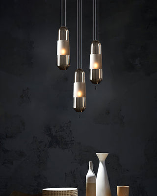 Vaelis Modern Glass Metal Pendant Light