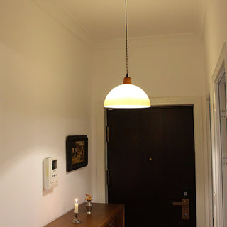 Caramel Retro Ombre Metal Dome Pendant Light
