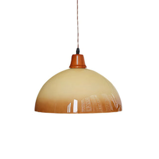 Caramel Retro Ombre Metal Dome Pendant Light