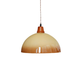 Caramel Retro Ombre Metal Dome Pendant Light