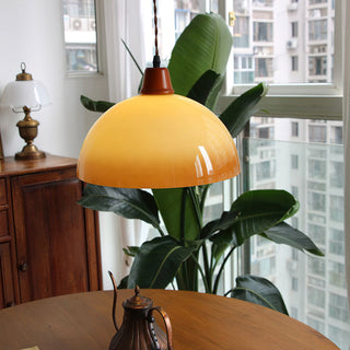 Caramel Retro Ombre Metal Dome Pendant Light