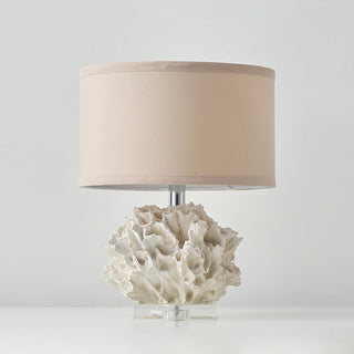 Caribbean Modern Coral Sculpture Table Lamp