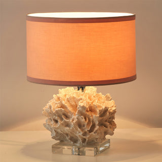 Caribbean Modern Coral Sculpture Table Lamp