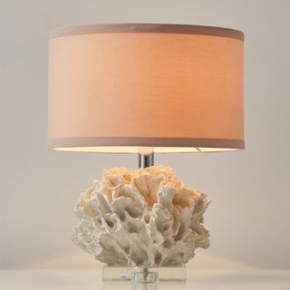 Caribbean Modern Coral Sculpture Table Lamp