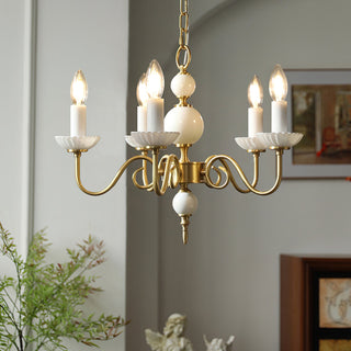 Carlita Traditional Brass Chandelier
