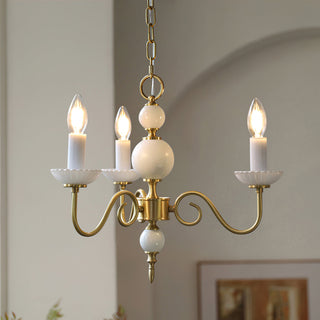 Carlita Traditional Brass Chandelier