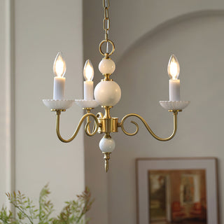 Carlita Traditional Brass Chandelier