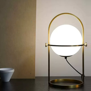 Liora Modern Metal Glass Table Lamp