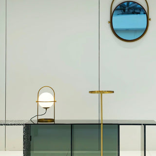 Liora Modern Metal Glass Table Lamp