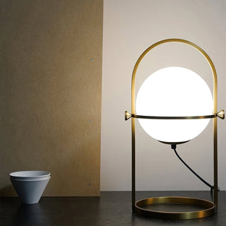 Liora Modern Metal Glass Table Lamp