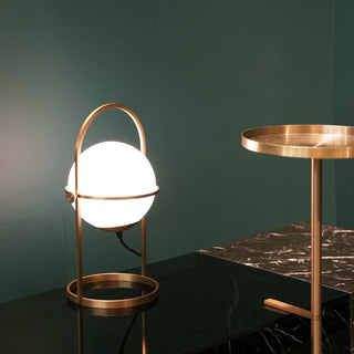 Liora Modern Metal Glass Table Lamp