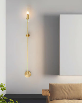 Carter Scandinavian Brass Wall Sconce