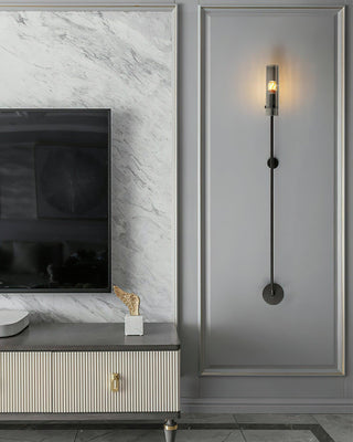 Carter Scandinavian Brass Wall Sconce