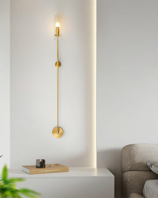 Carter Scandinavian Brass Wall Sconce