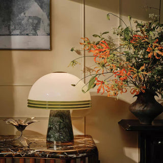 Cassie Green Marble Table Lamp