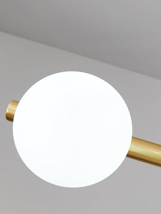 Castell Mid-Century Modern Brass Chandelier