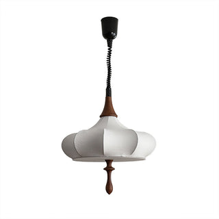 Castiglioni Retro White Wood Pendant Light