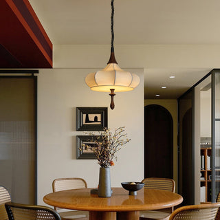 Castiglioni Retro White Wood Pendant Light
