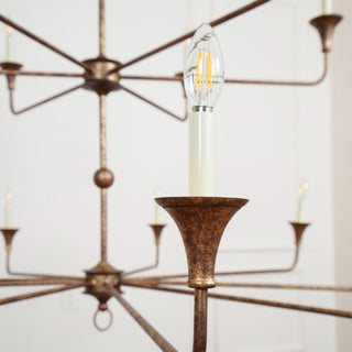 Thousand Mid-Century Modern Brass Chandelier