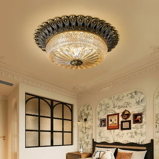 Cecilie Antique Brass Ceiling Light