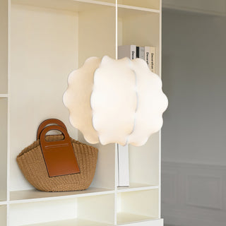 Celeste Petal Reminiscent Natural Mulberry Silk Pendant Light