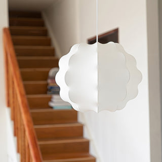 Celeste Petal Reminiscent Natural Mulberry Silk Pendant Light