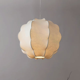 Celeste Petal Reminiscent Natural Mulberry Silk Pendant Light
