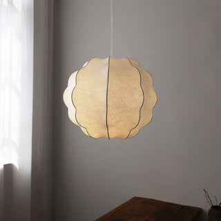 Celeste Petal Reminiscent Natural Mulberry Silk Pendant Light