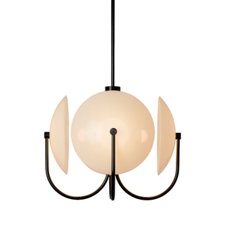 Celestial Orb Sculptural Glass Pendant Light