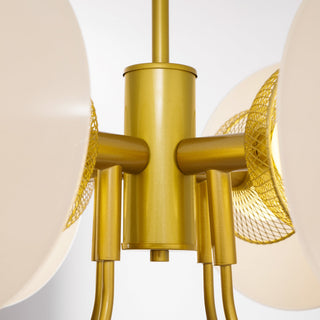 Celestial Orb Sculptural Glass Pendant Light