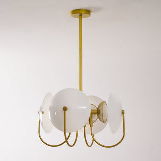 Celestial Orb Sculptural Glass Pendant Light