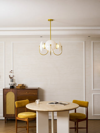 Celestial Orb Sculptural Glass Pendant Light