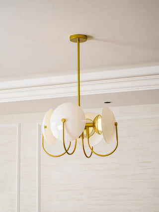 Celestial Orb Sculptural Glass Pendant Light