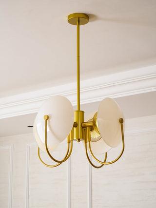 Celestial Orb Sculptural Glass Pendant Light