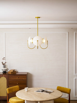 Celestial Orb Sculptural Glass Pendant Light